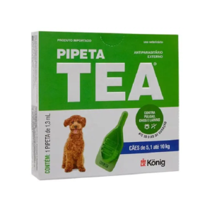 Pipeta Tea Antipulga Embalagem de 5,1 até 10kg – konig