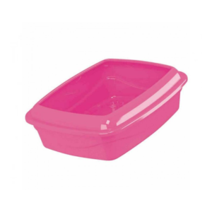 Bandeja Higiênica Alta com Borda Cat Plus Rosa