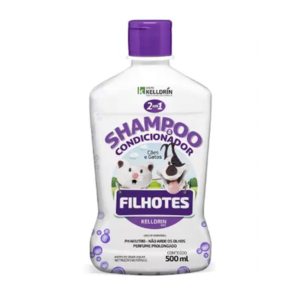 Shampoo e Condicionador para Caes e Gatos Filhotes Kelldrin 500ML