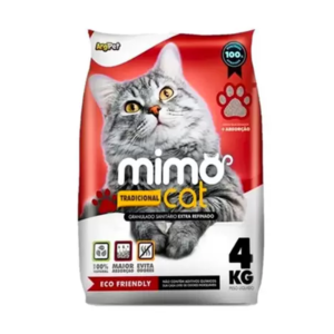 Areia Higiênica Mimo Cat Tradicional 4kg