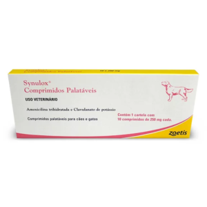 Synulox Comprimidos Palatáveis 250 mg