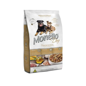 Ração Monello Dog Tradicional para Cães Adultos Sabor Frango