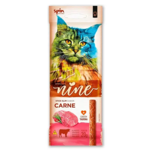 Petisco Stick Nine Cat Spin Pet Sabor Carne para Gatos 20g