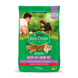 Ração Seca Dog Chow ExtraLife para Cães Filhotes Raças Mini e Pequenas