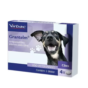 Antiparasitário Virbac Grantelm para Cães com 4 Comprimidos