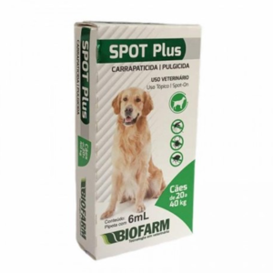 Spot Plus 6ml Cães até 20kg até 40kg