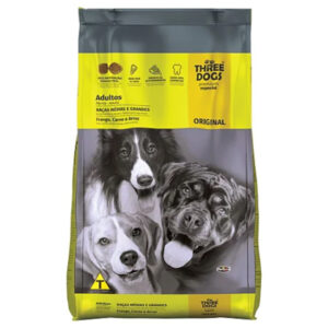 Three Dogs Original Adultos Médias e Grandes 10,1kg