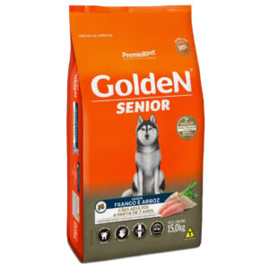 Ração Golden Cães Sênior Frango E Arroz – 15kg