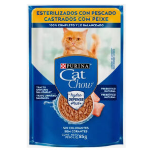 Cat Chow Sachê Castrados Peixe 85g