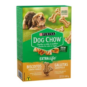 Dog Chow Biscoitos Frango Adulto Minis e Pequenos