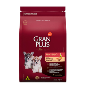 Gran Plus Cães Raças Pequenas Frango e Arroz para Cães Filhotes