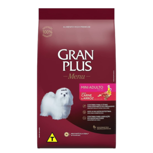 Ração para Cães Adultos Gran Plus Mini Carne e Arroz 15 Kg