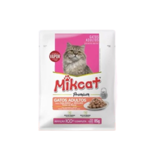 Mik Cat Sachê Gatos Salmão 85g