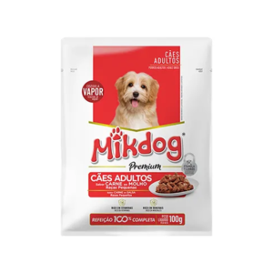 Mikdog Sache Raças Pequenas Carne 100g