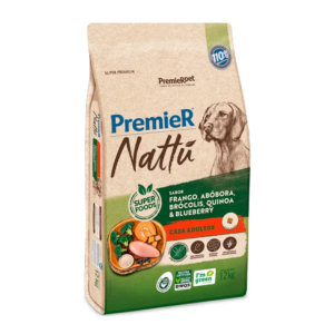 Ração Premier Nattu para Cães Adultos Sabor Abóbora 12kg